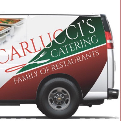 Artist rendering of carluccis catering van.